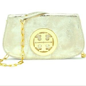 Tory Burch Gold Reva Clutch